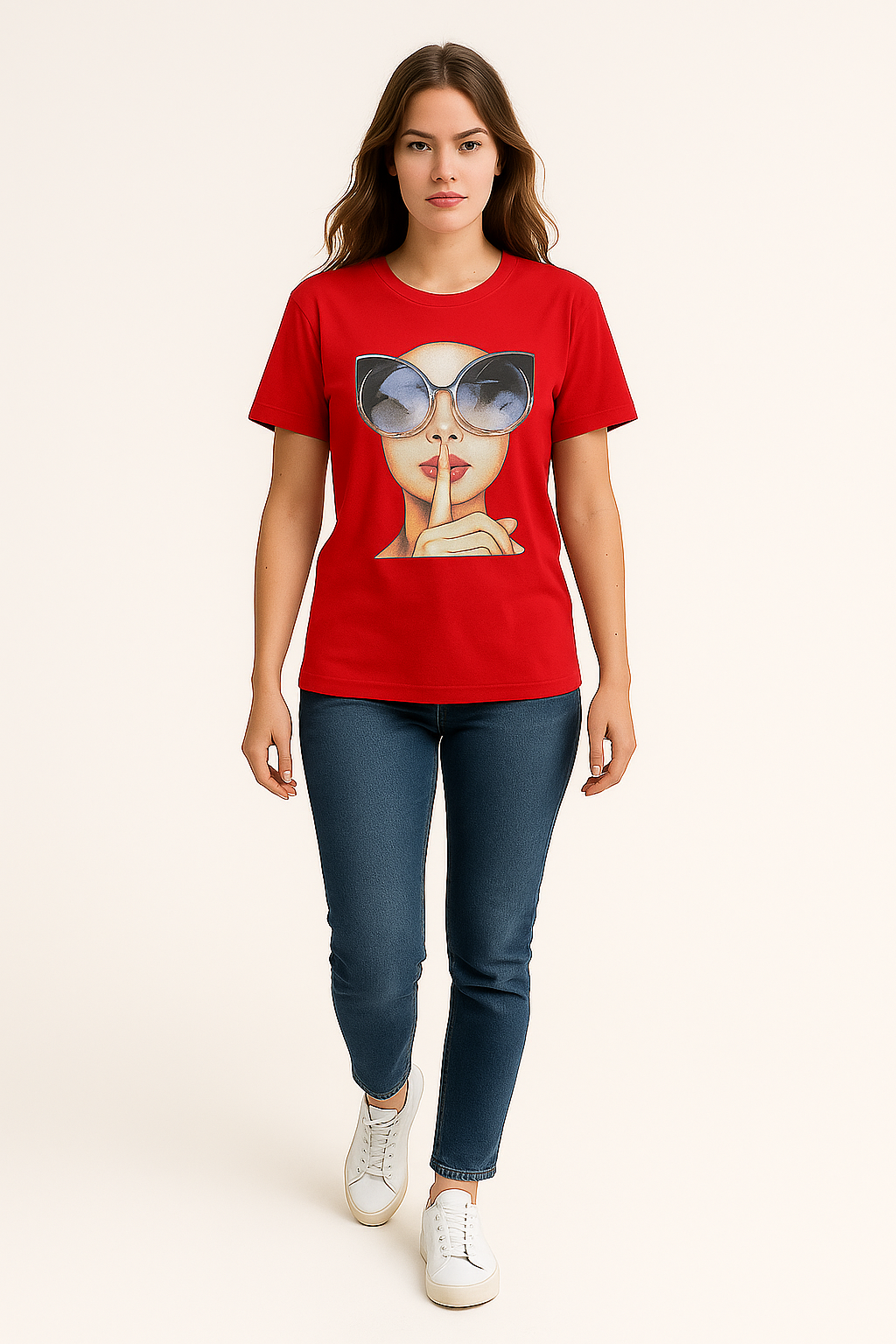 Shut-up Girl Printed T-shirts