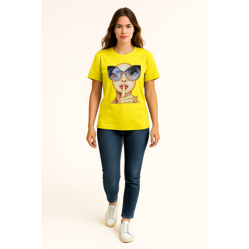 Shut-up Girl Printed T-shirts