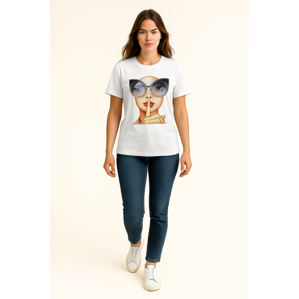 Shut-up Girl Printed T-shirts