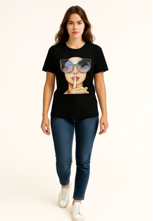 Shut-up Girl Printed T-shirts