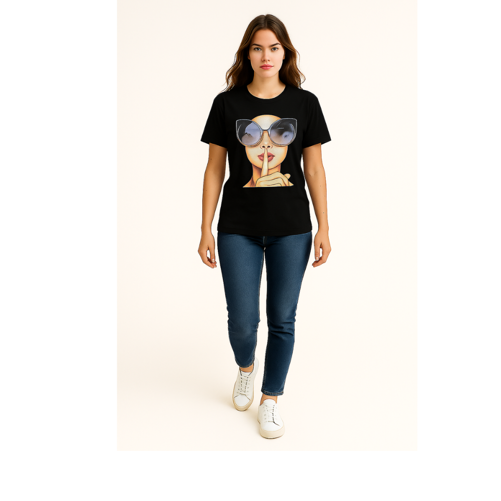 Shut-up Girl Printed T-shirts