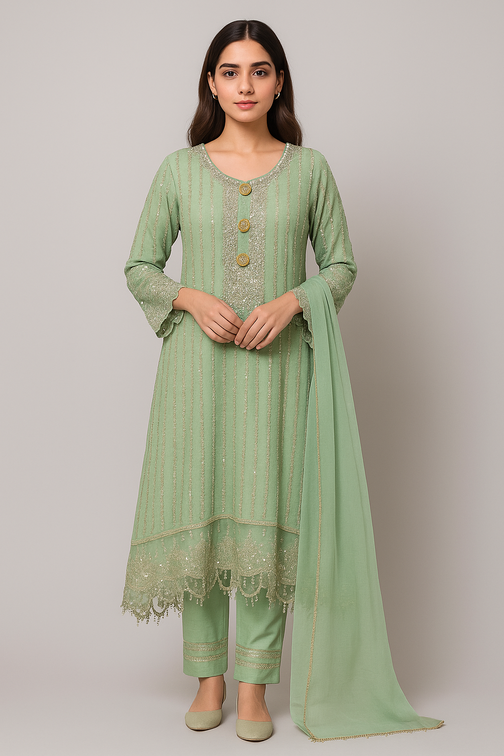 Front Open Maxi Tail Style
